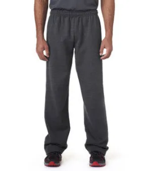 18400 Gildan Adult Heavy BlendOpen-Bottom Sweatpants Dark Heather