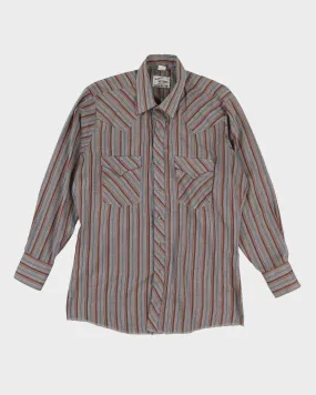 80s Champion Western Long-Sleeve Button-Up Shirt - L