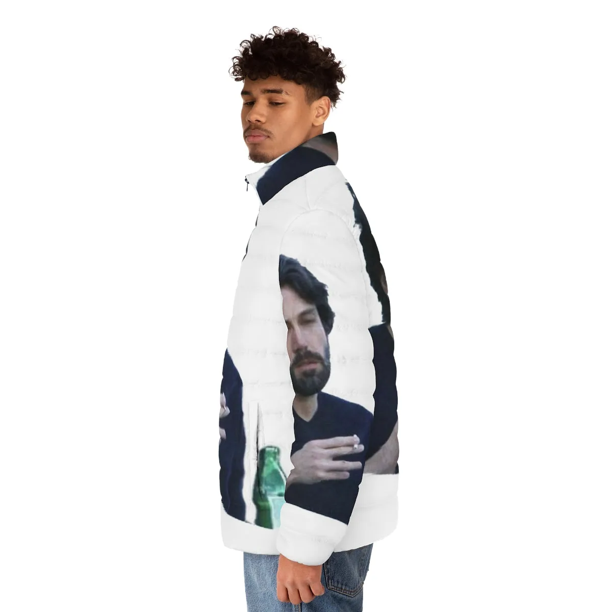 Affleck Meme Puffer Jacket: Embrace the Iconic Mood Smoke Look