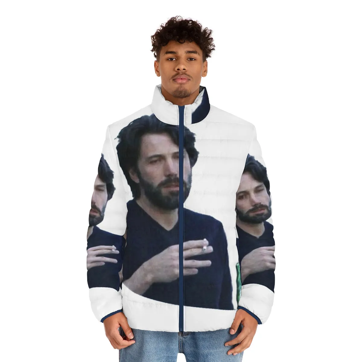 Affleck Meme Puffer Jacket: Embrace the Iconic Mood Smoke Look