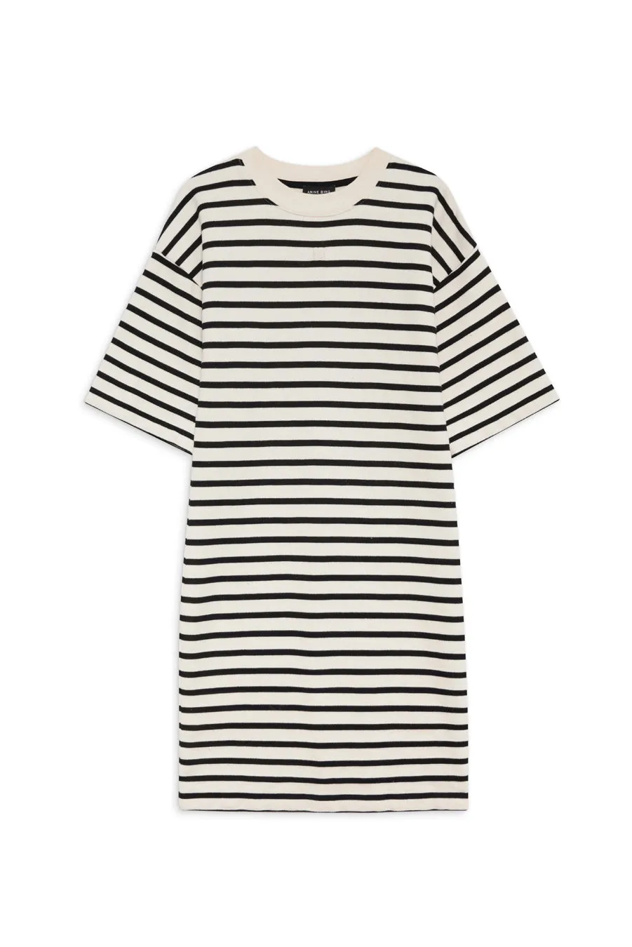 Anine Bing - Mona Dress in Black Stripe French Terry