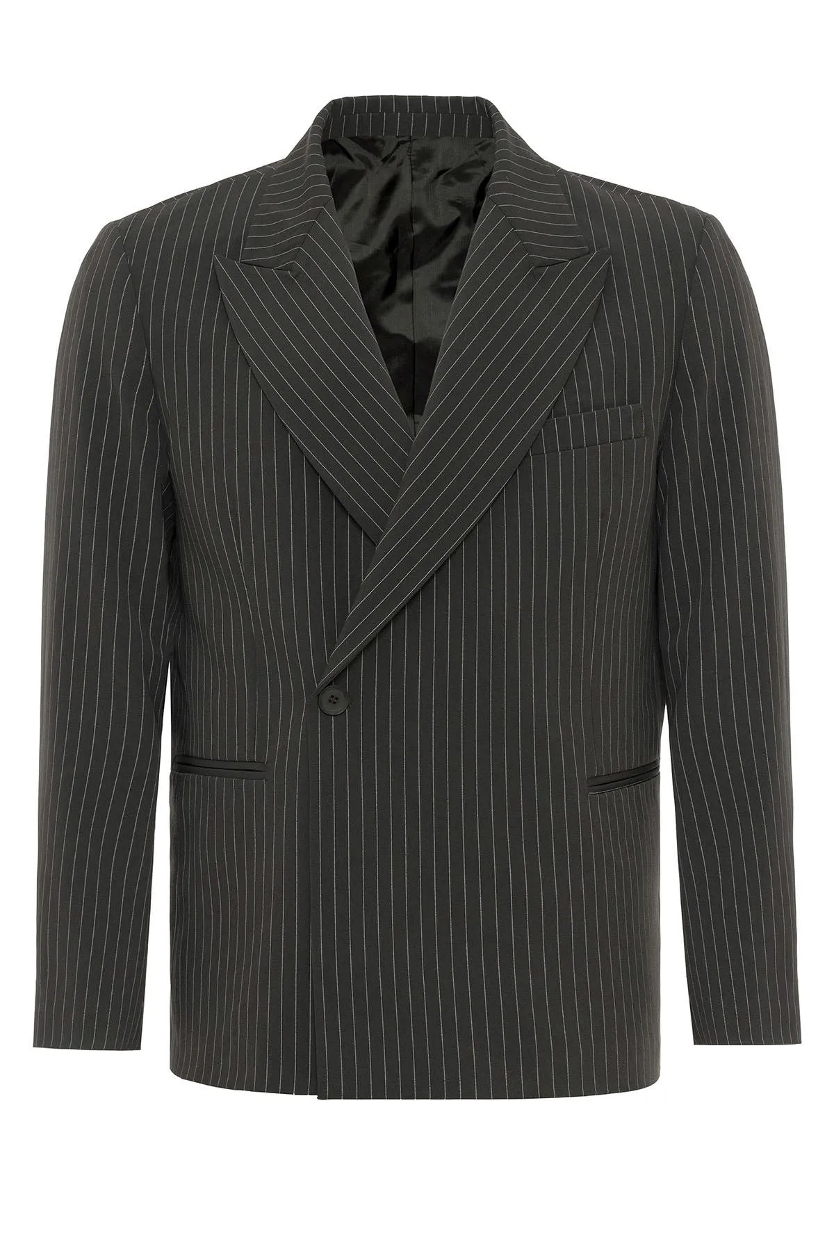 ANT Double-breasted Closure Striped Men's Blazer Jacket - Wentzville