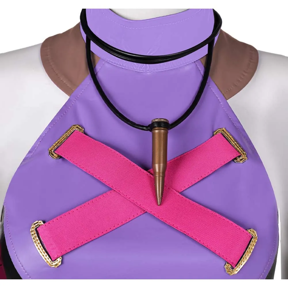 Arcane: League of Legends Season 2 (2024) Jinx Women Purple Outfit Cosplay Costume Outfits Halloween Carnival Suit