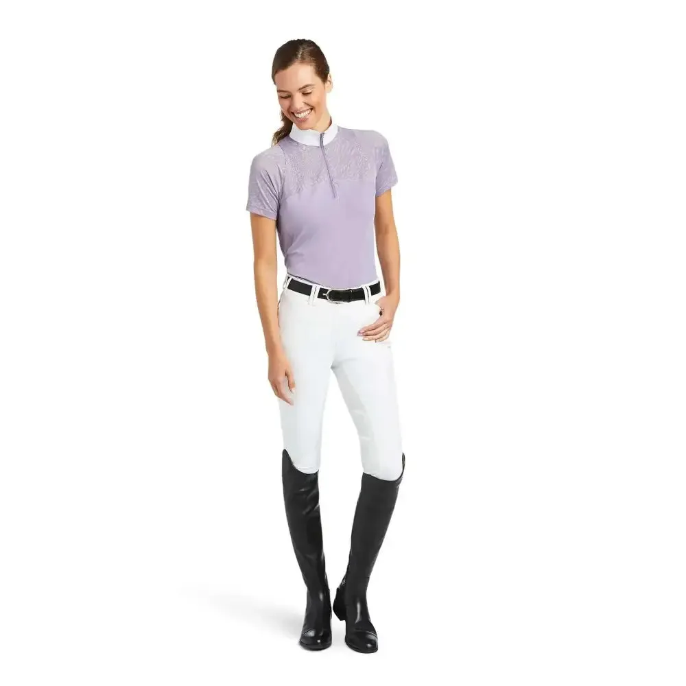 Ariat Womens Airway Zip Short Sleeved Show Shirts