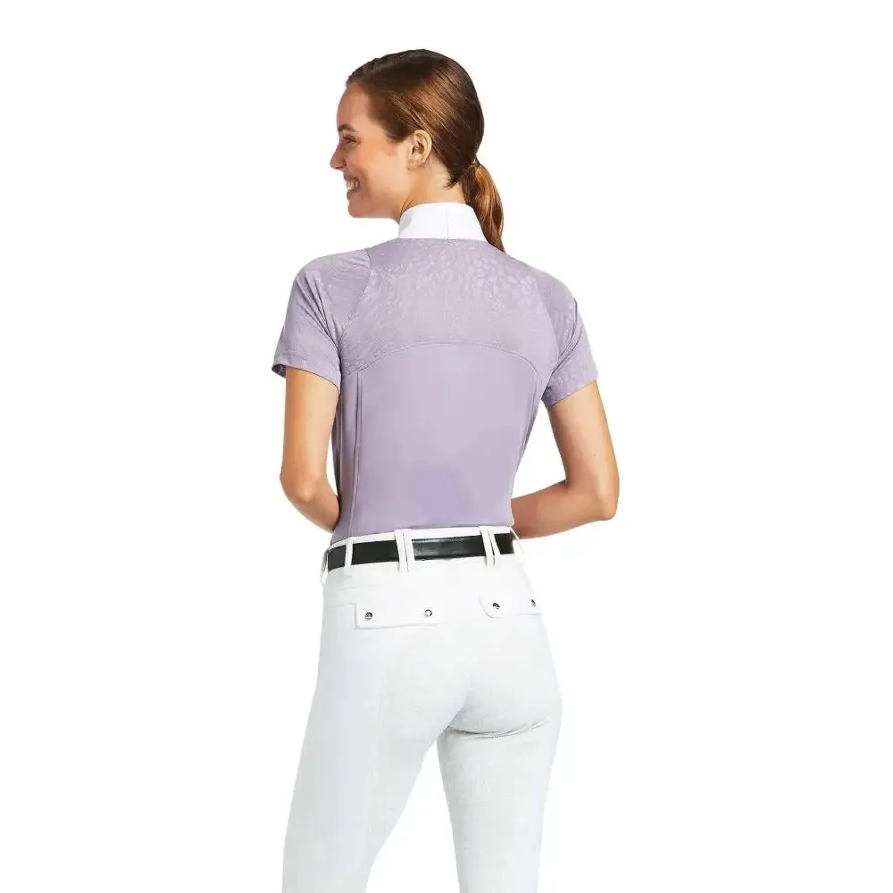 Ariat Womens Airway Zip Short Sleeved Show Shirts