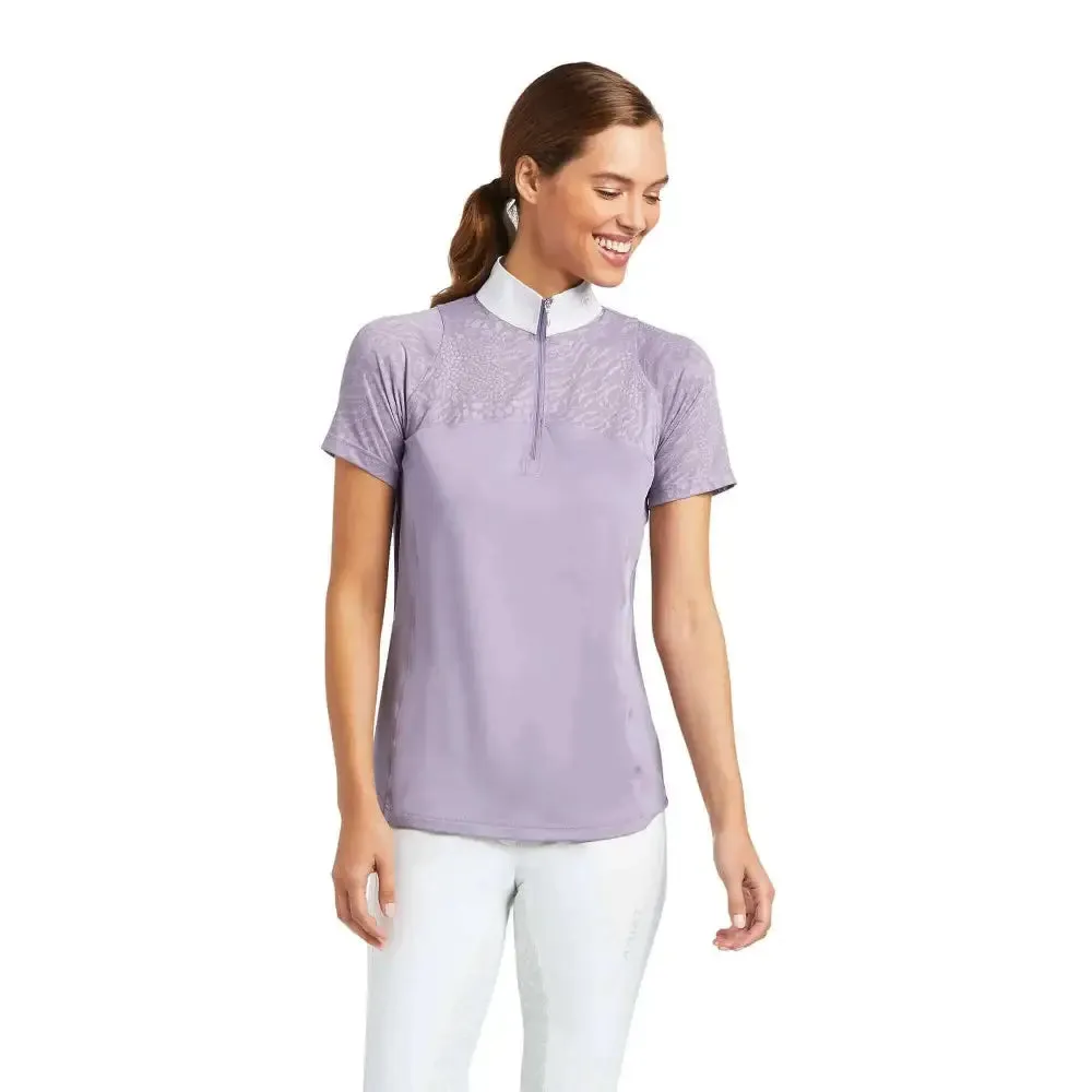 Ariat Womens Airway Zip Short Sleeved Show Shirts