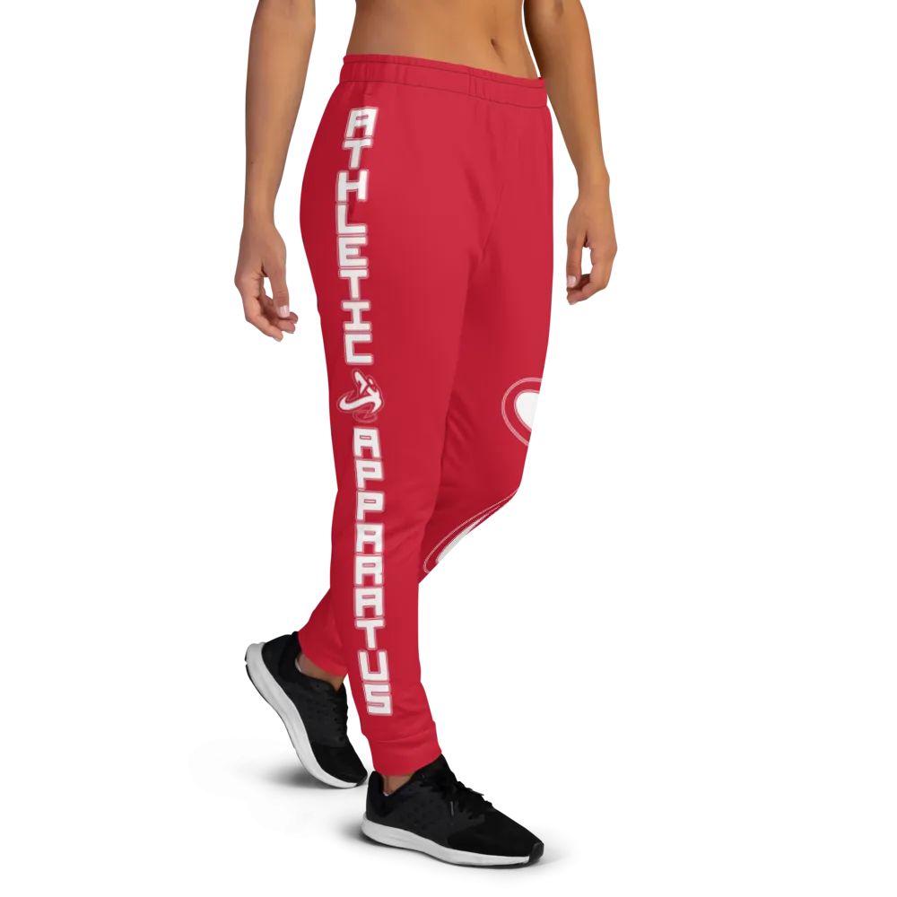 Athletic Apparatus Red White Logo V2 Women's Joggers