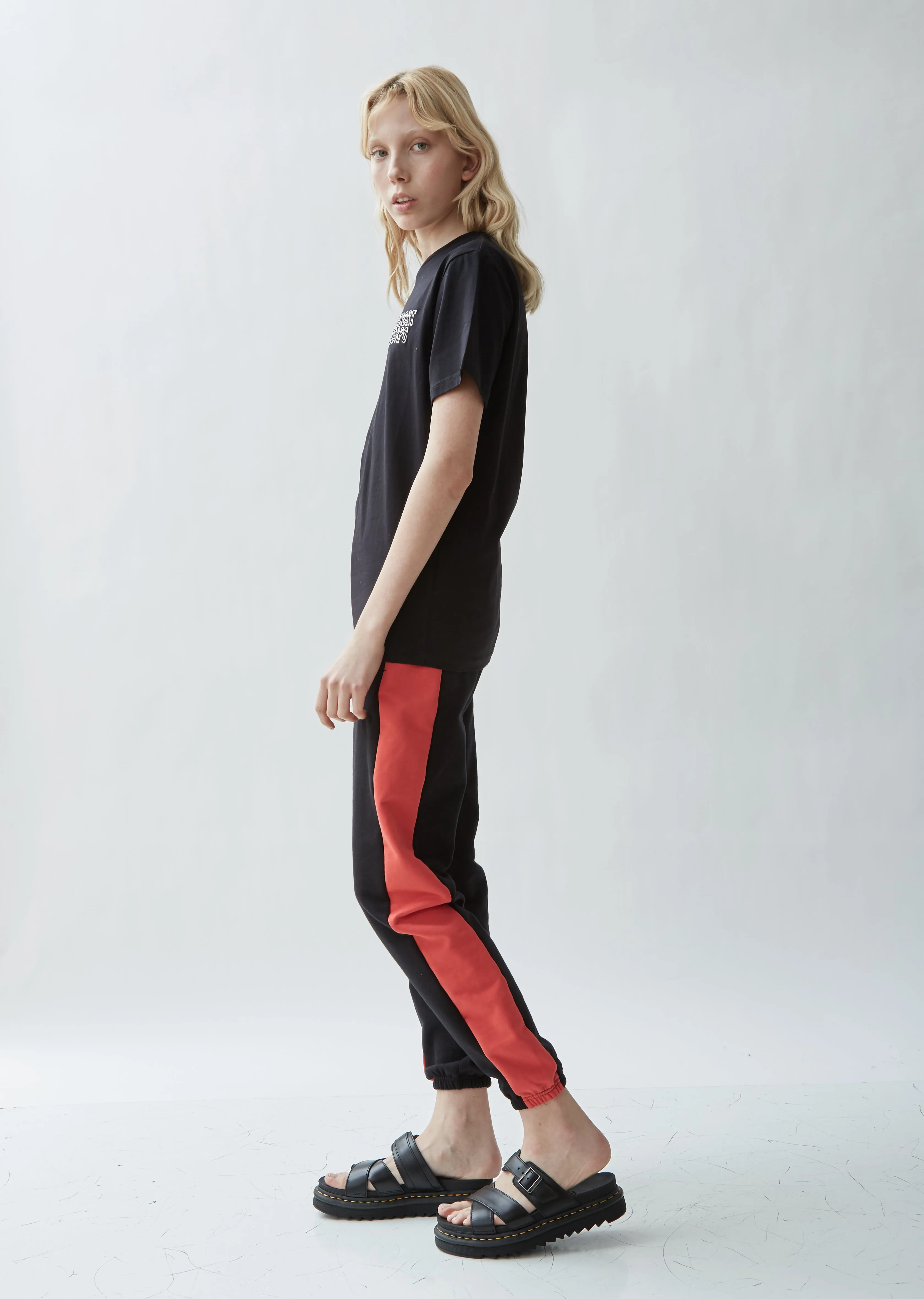 Athletic Cotton Colorbocked Sweatpants
