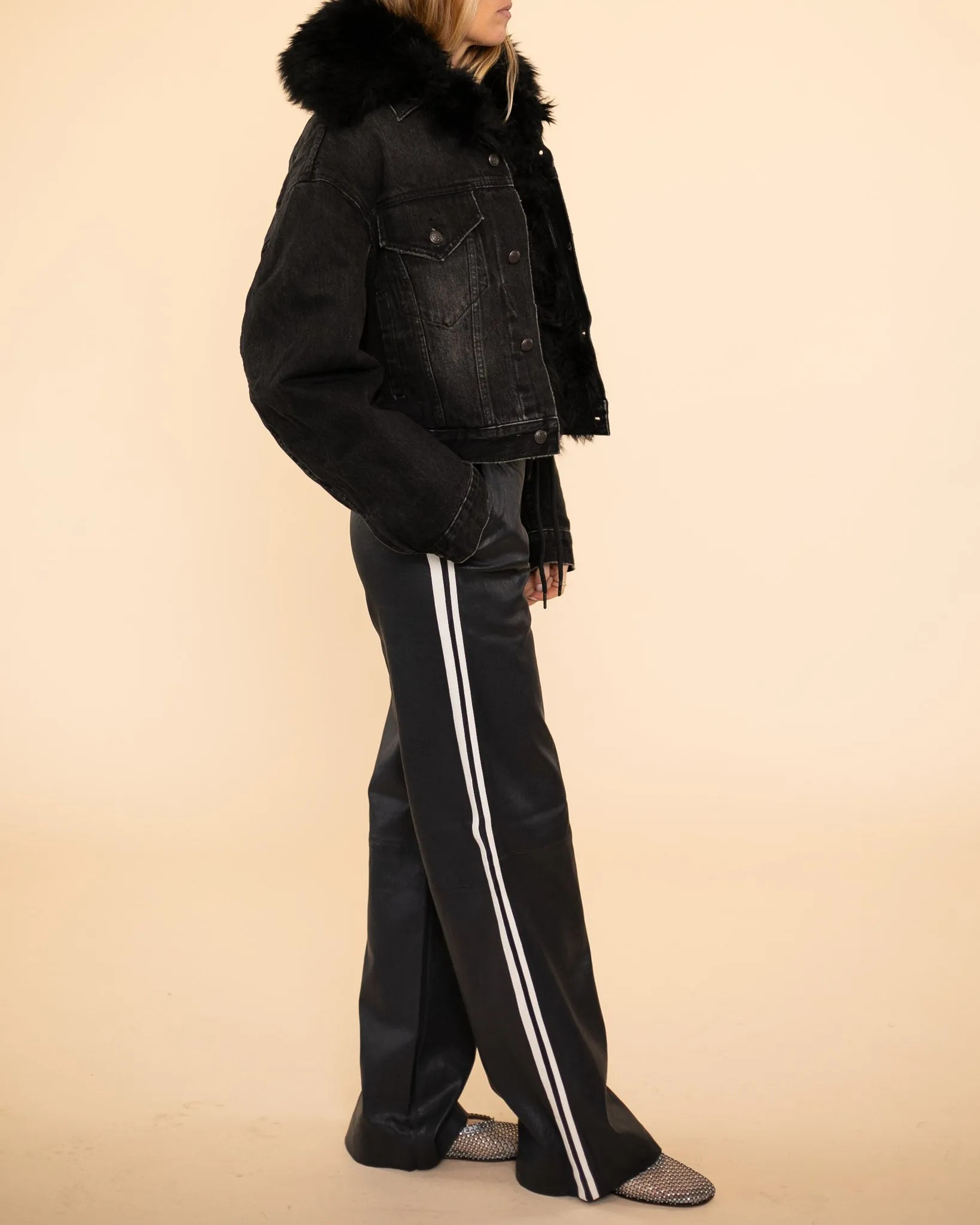 Baggy Athletic Sweatpants | Navy/White