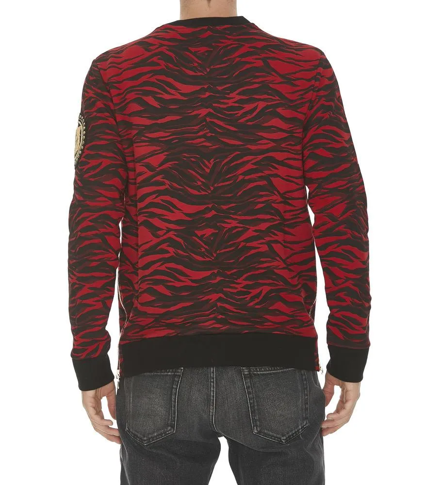 Balmain Tiger Print Sweatshirt