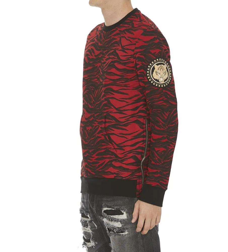 Balmain Tiger Print Sweatshirt