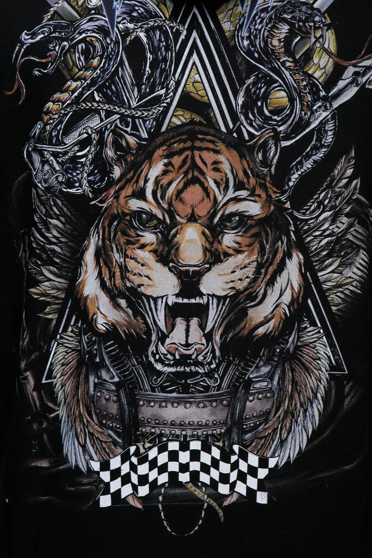 Balmain Tiger Print Zip Hoodie