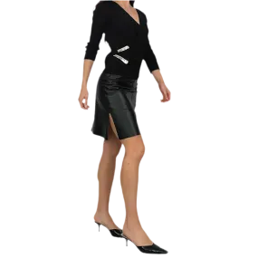 Bebe Leather Skirt (XS)