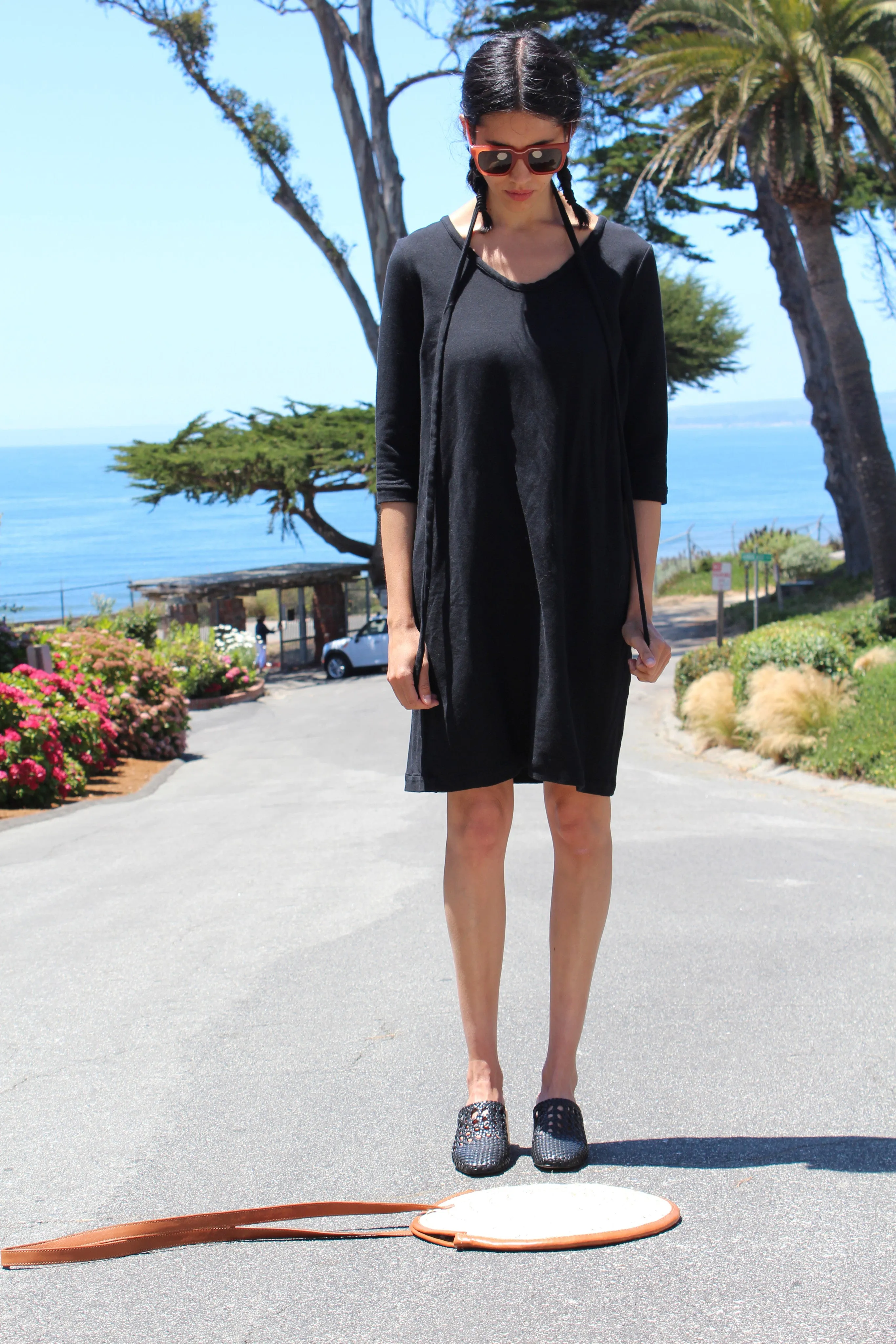 Beklina French Terry Dress Black