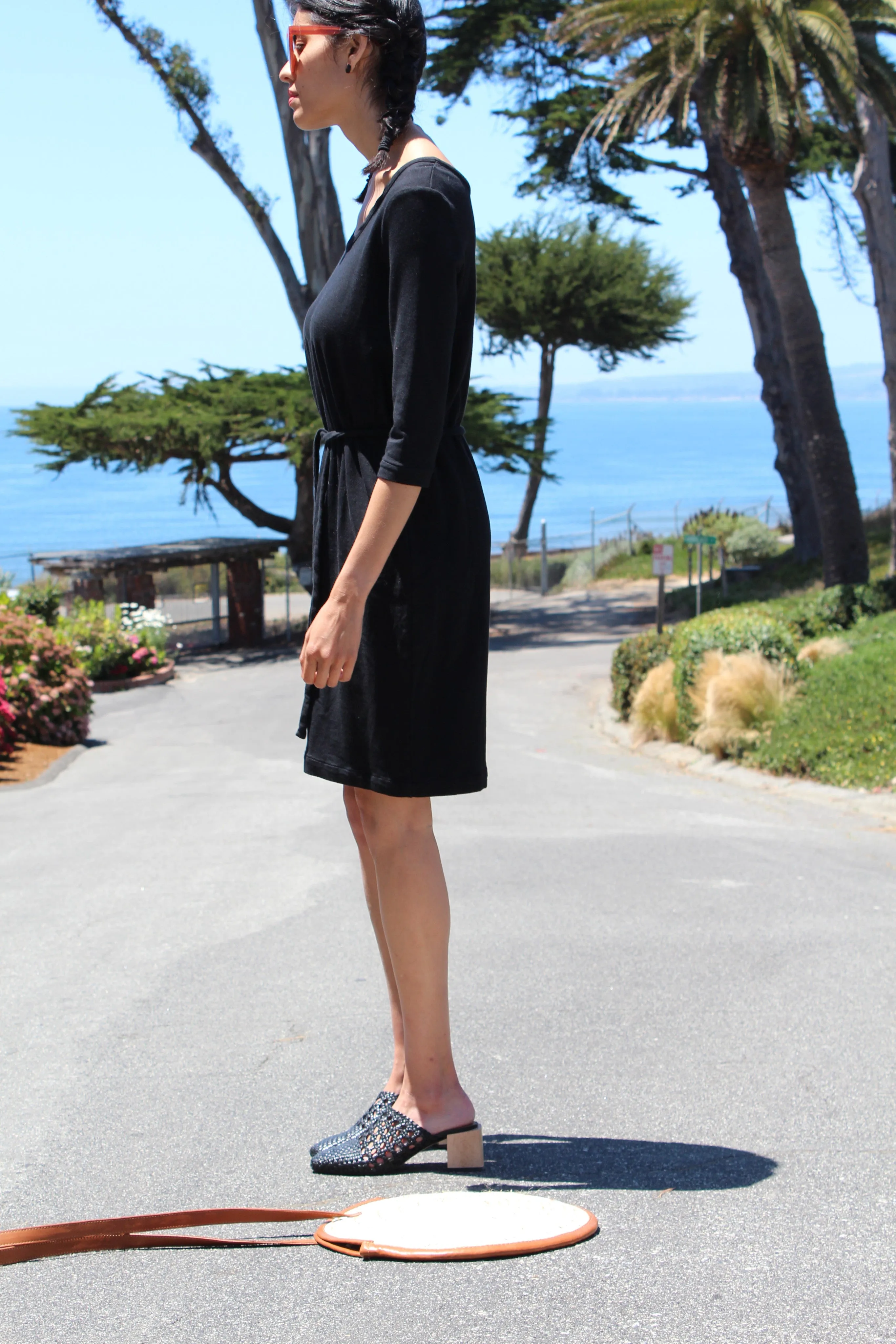 Beklina French Terry Dress Black