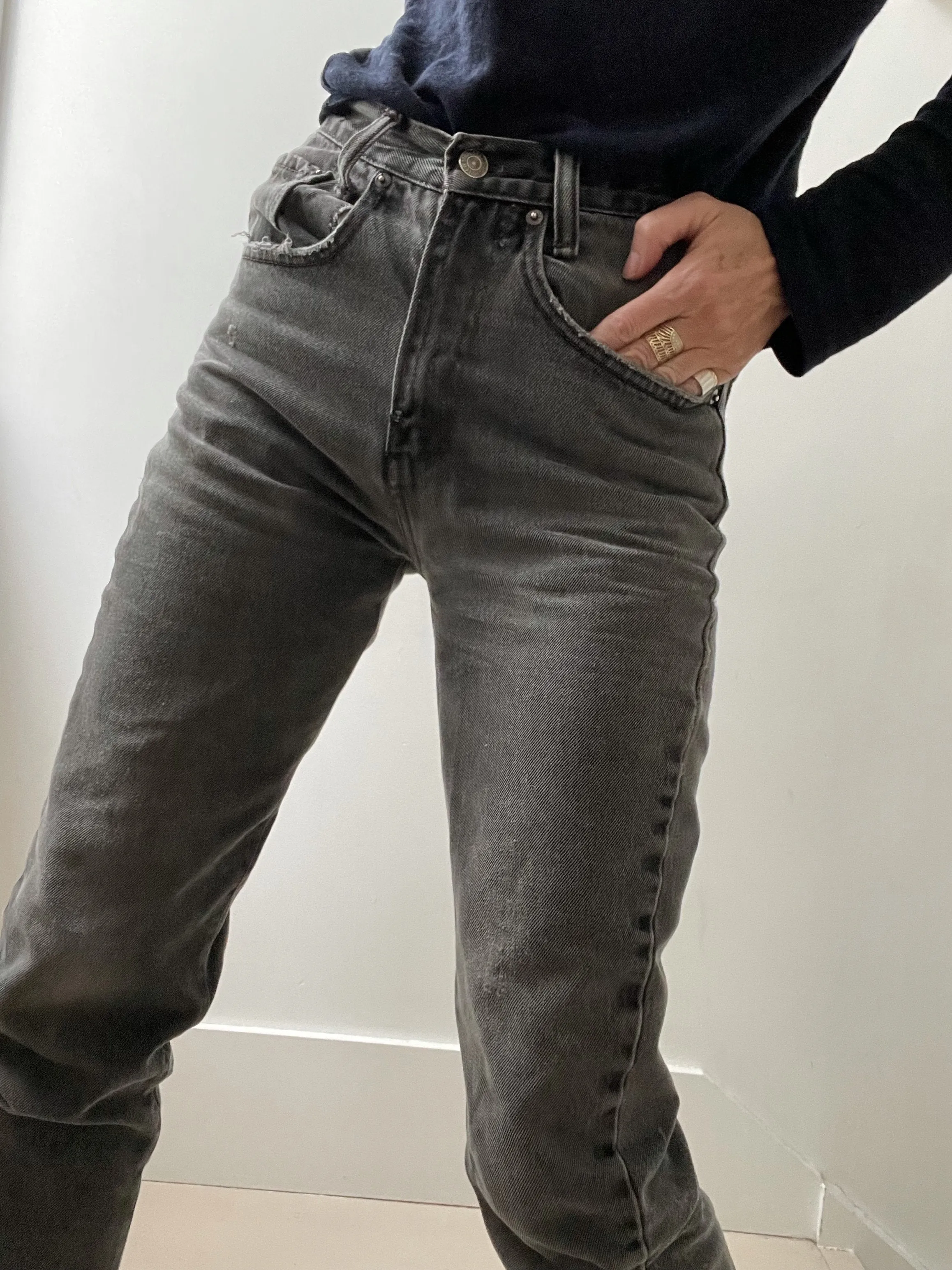 Black Redone Levis