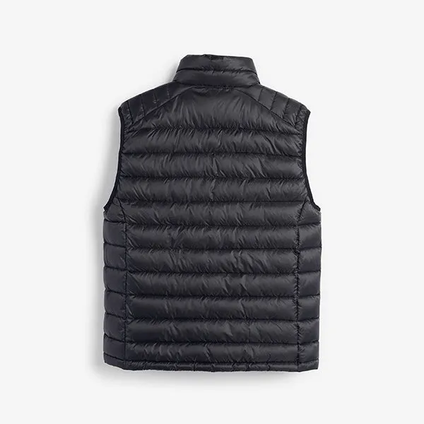 Black Shower Resistant Quilted Gilet