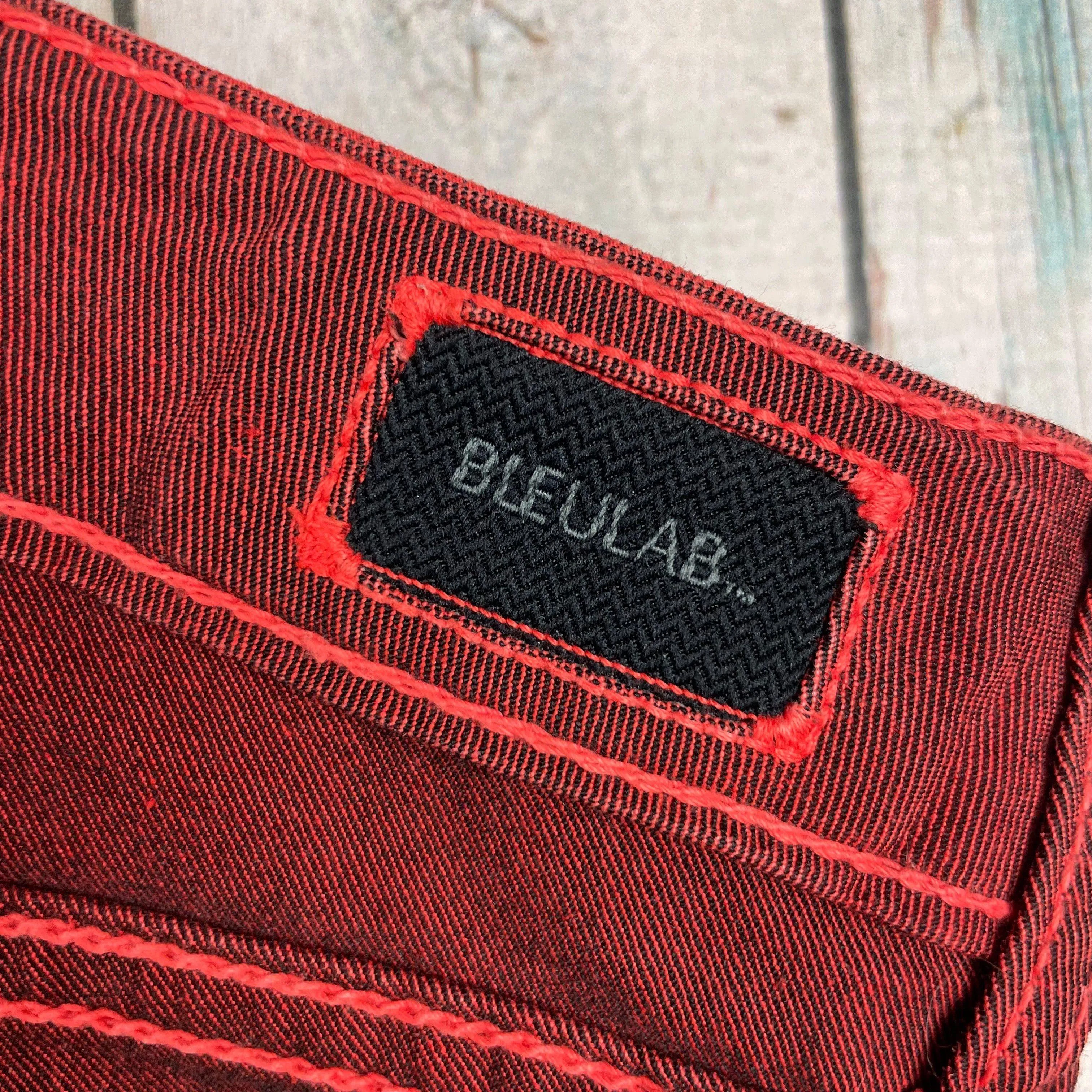 Bleulab USA ‘Detour Leggings’ Fully Reversible Red Skinny Jeans -Size 25