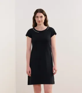 Brooke Dress - Black French Terry