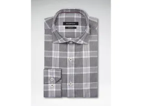 Bugatchi Black & White Plaid Classic Fit
