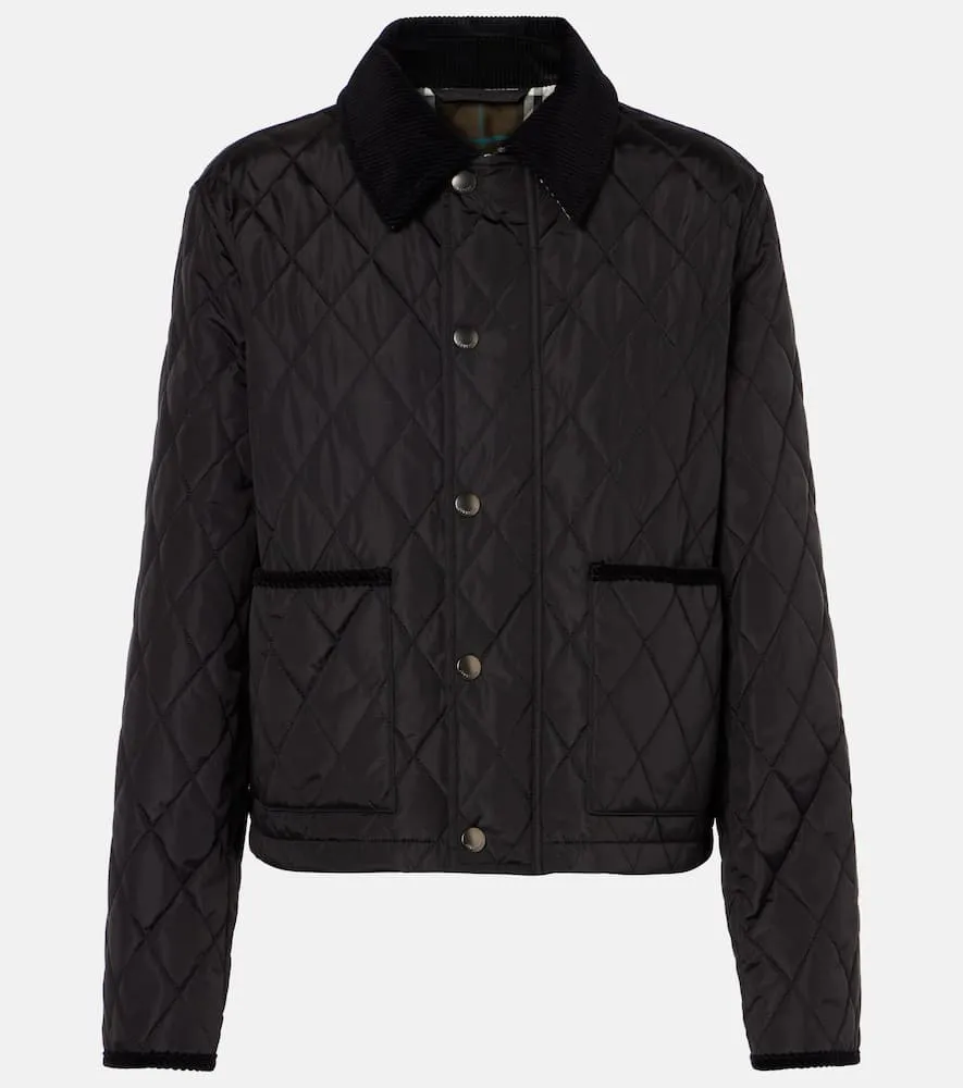 Burberry Burberry Check quilted jacket