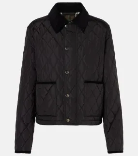 Burberry Burberry Check quilted jacket