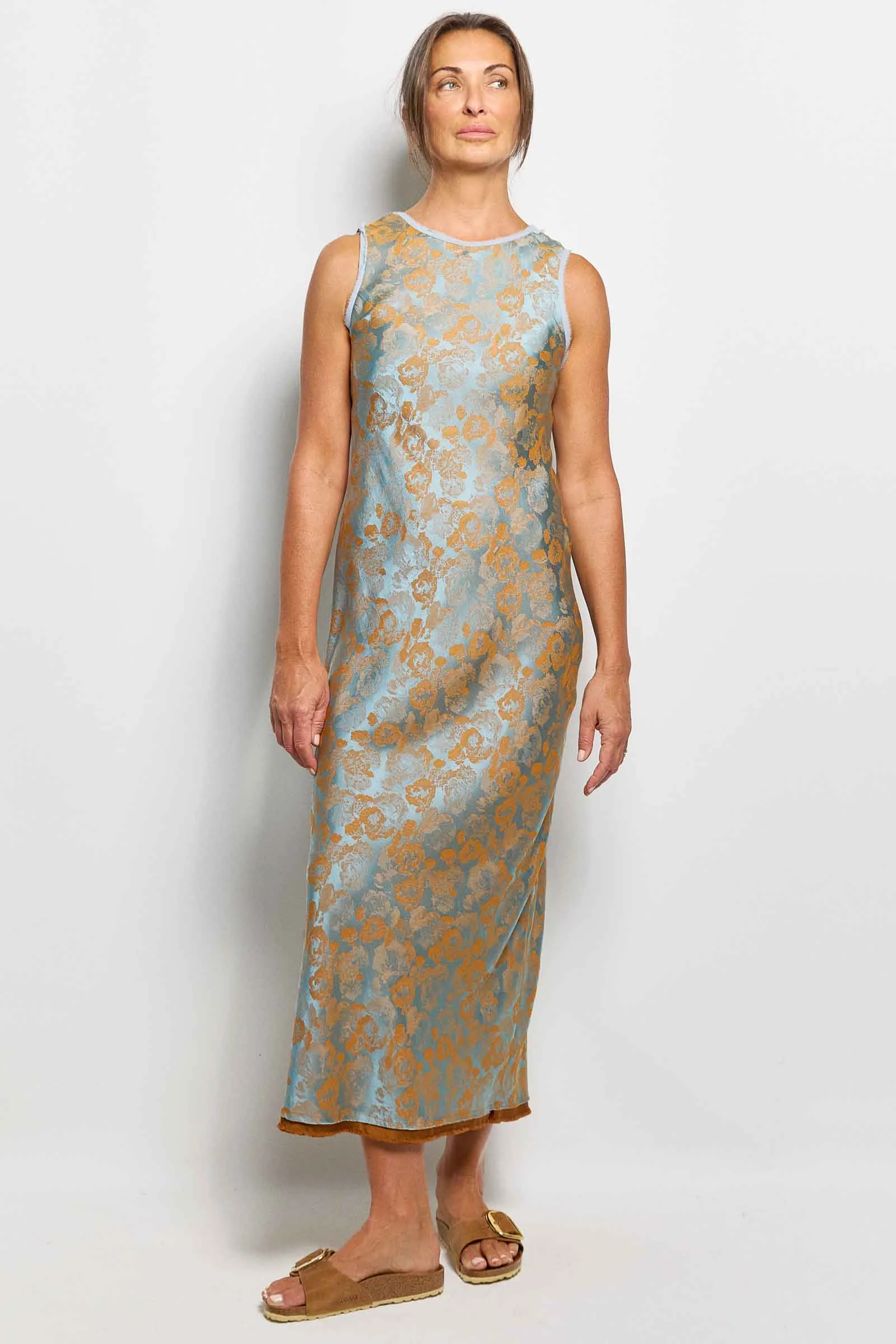 caron jacquard dress