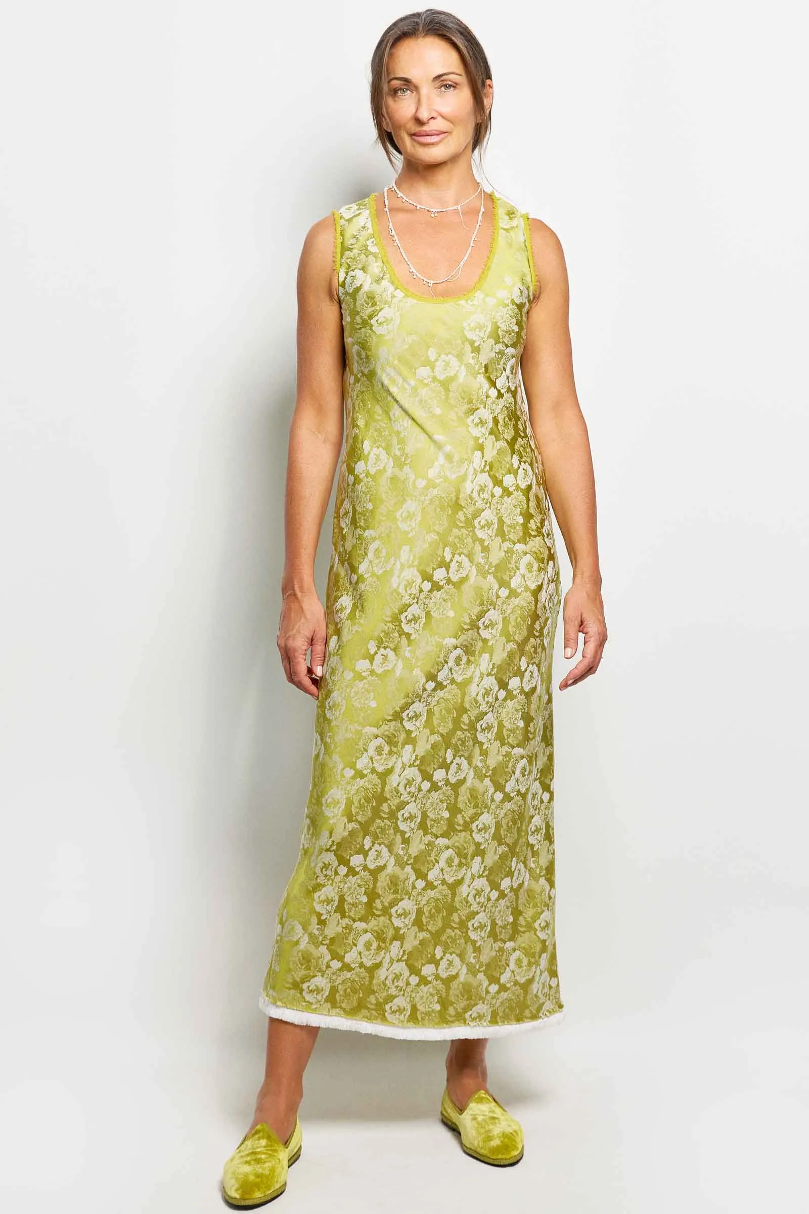 caron jacquard dress