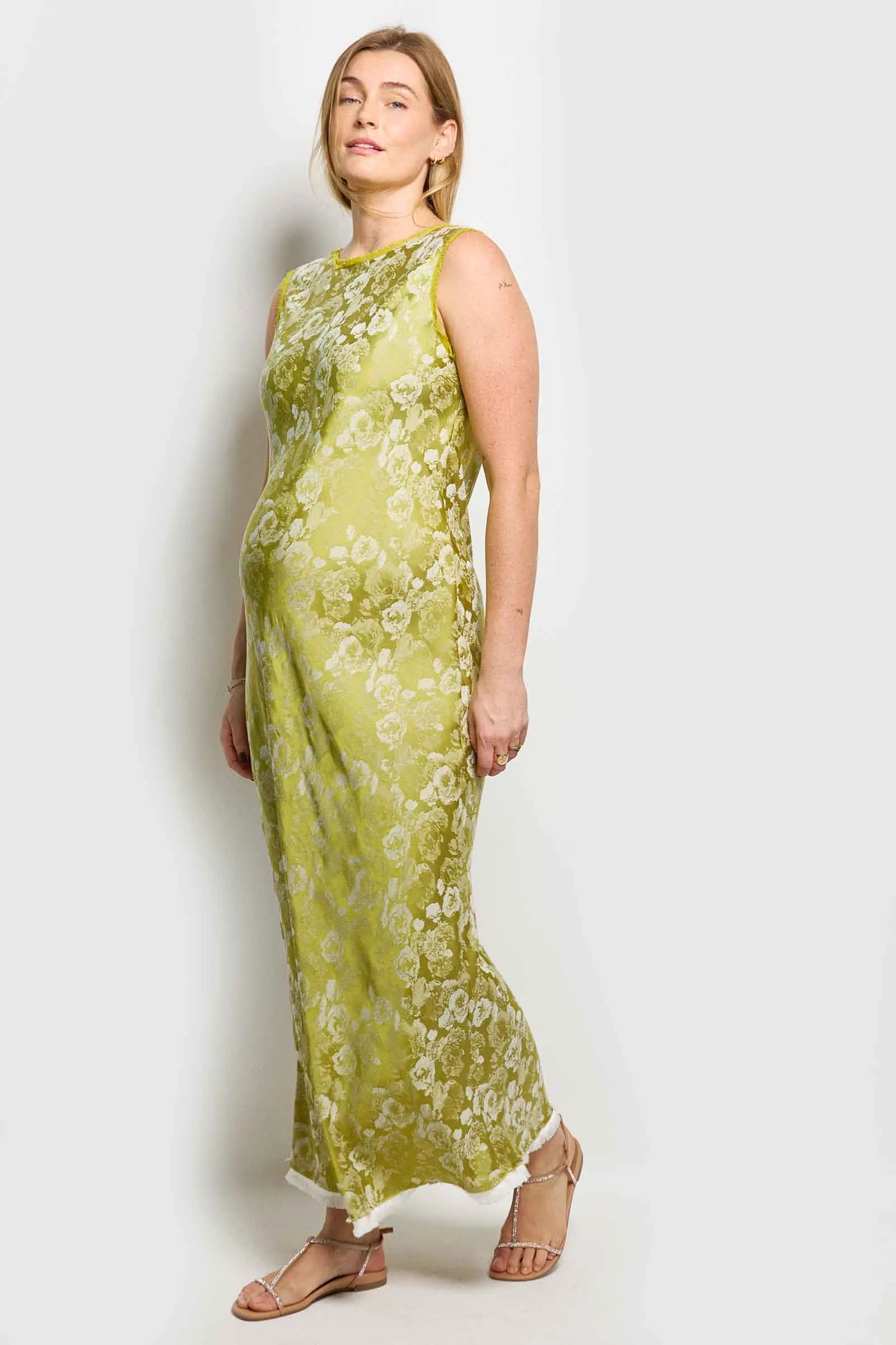 caron jacquard dress