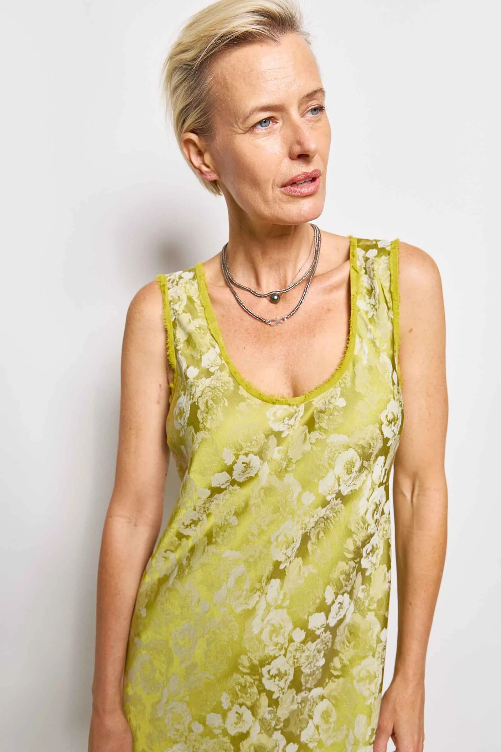 caron jacquard dress