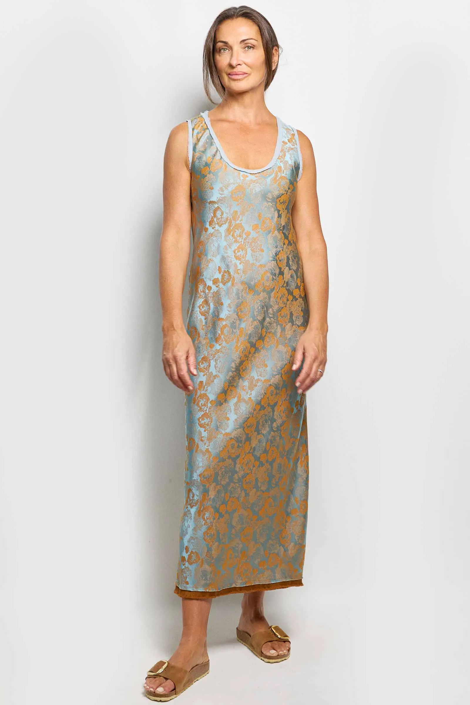 caron jacquard dress