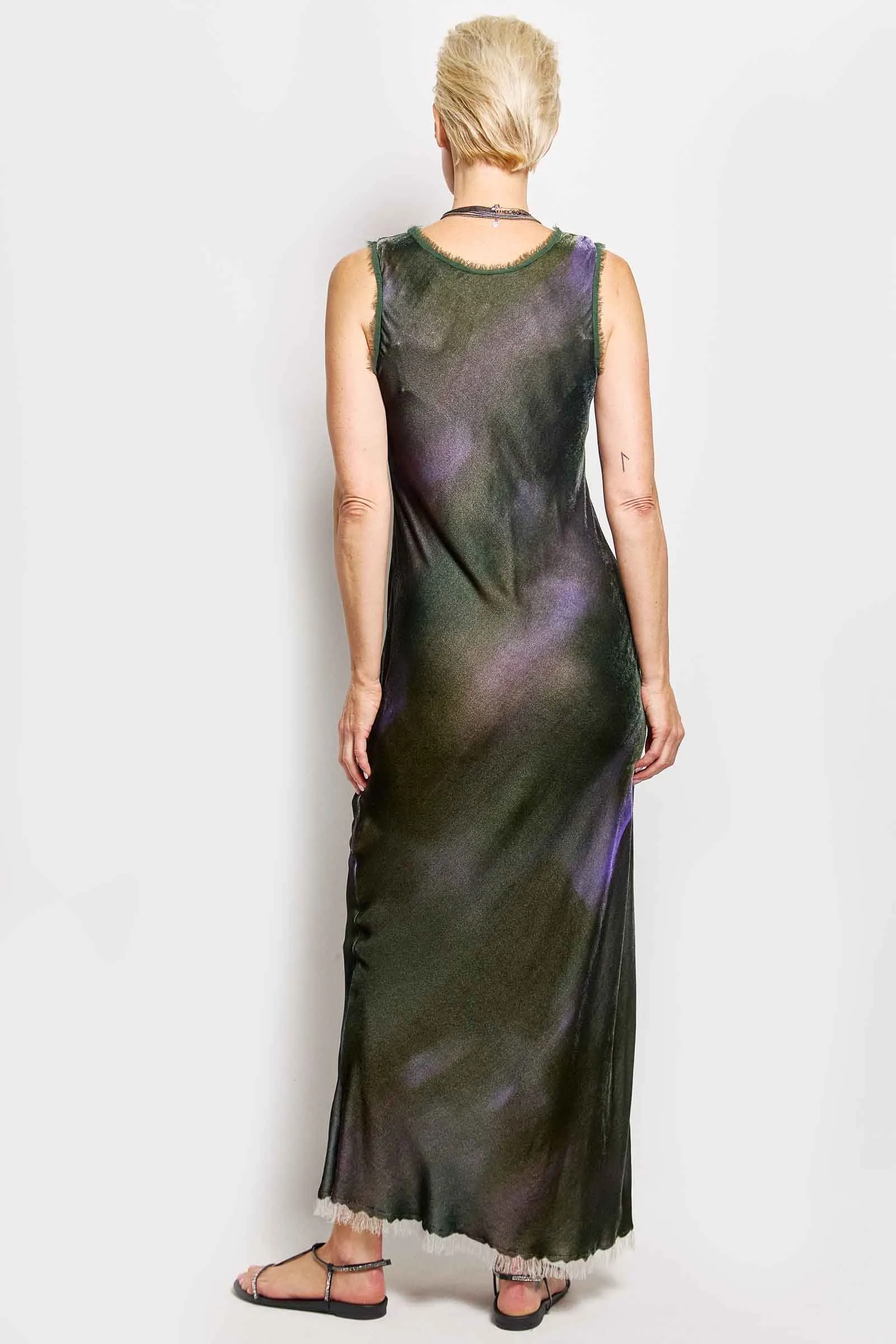 caron mist print dress