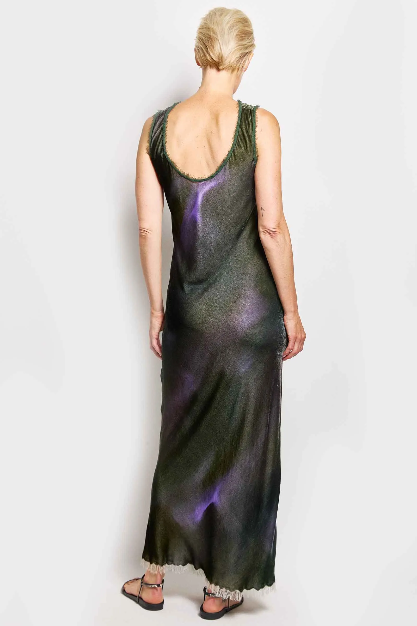 caron mist print dress