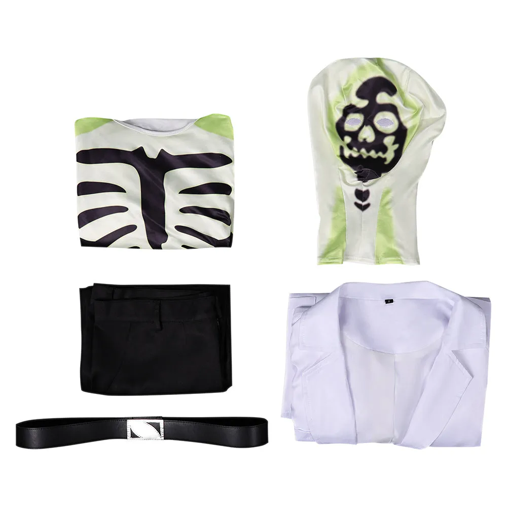 Creature Commandos 2024 Dr. Phosphorus White Outfit Cosplay Costume Outfits Halloween Carnival Suit