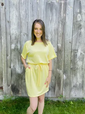 Cutest Ever Terry Drawstring Dress