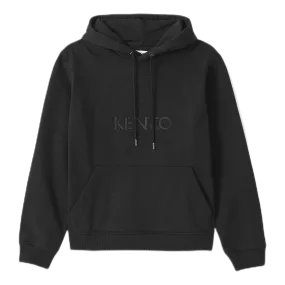 Embossed Tiger Hoodie Black