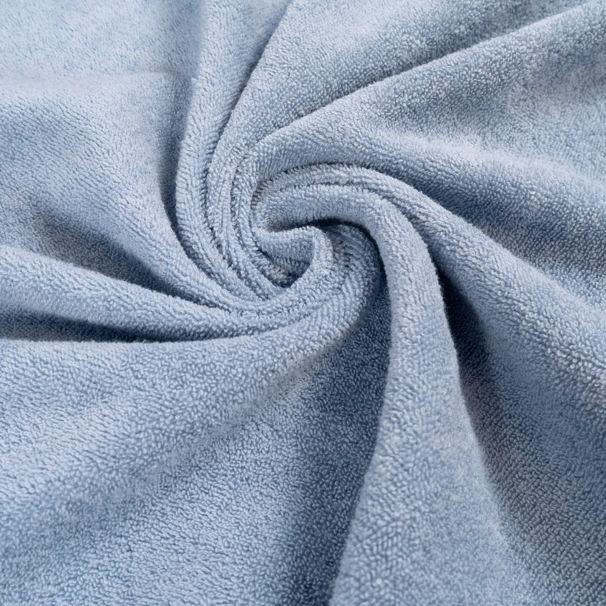 Fine Terry Bouclette Jersey - Baltique Blue