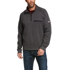 FR Rev 1/4 Zip Top Charcoal Heather