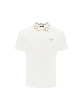 Greca Collar Piqué Polo