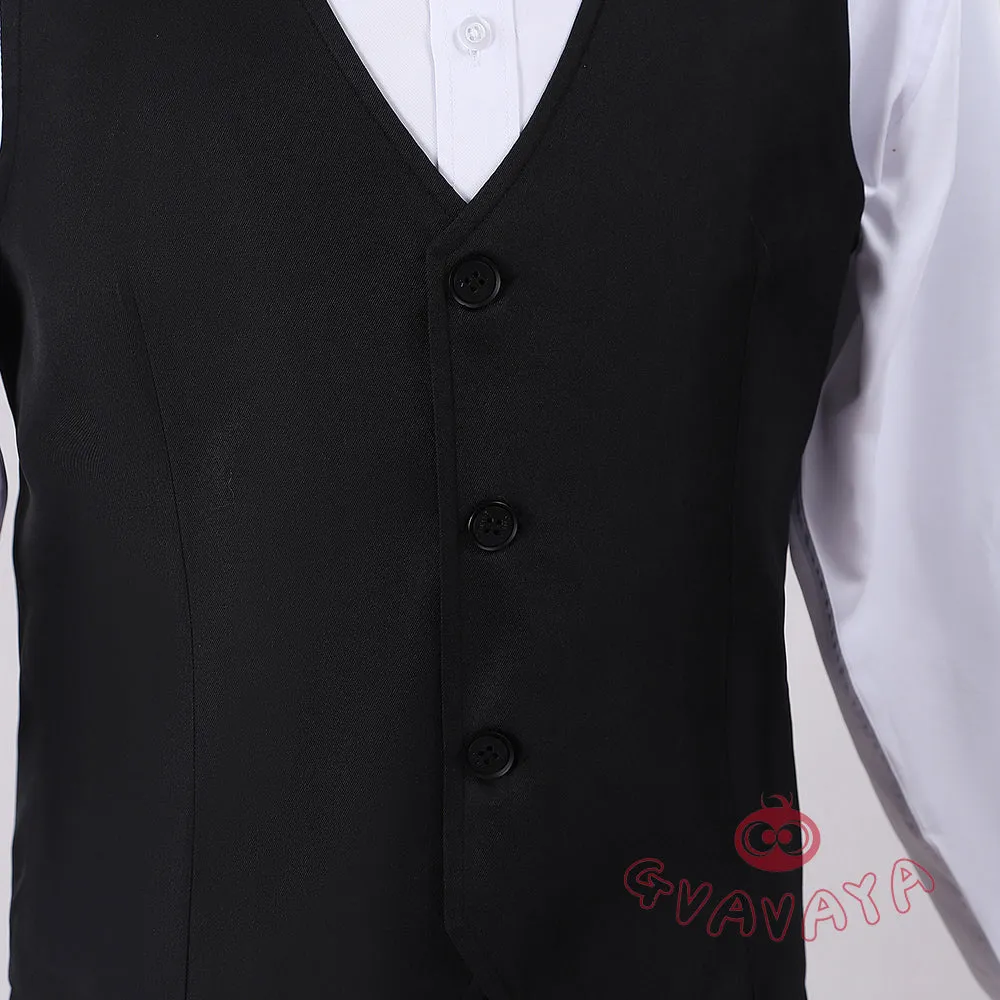 Gvavaya Anime Cosplay Oshi no Ko Aqua Cosplay Costume Aqua Waiter Suit Cosplay