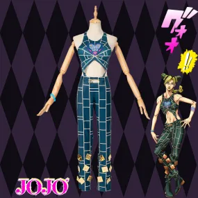 Gvavaya Game Cosplay JoJo's Bizarre Adventure Cosplay Jolyne Cujoh Cosplay Costume