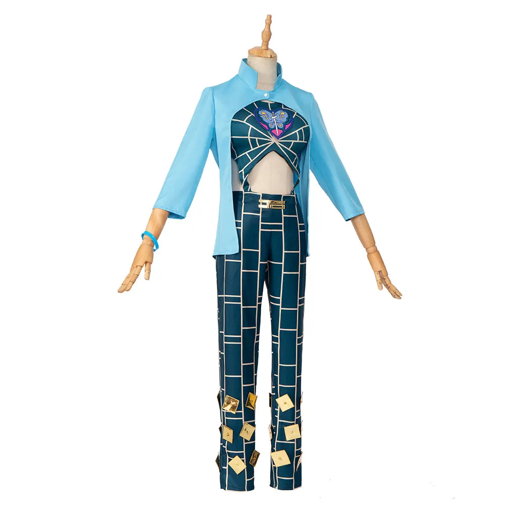Gvavaya Game Cosplay JoJo's Bizarre Adventure Cosplay Jolyne Cujoh Cosplay Costume