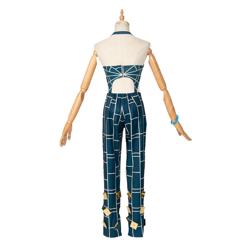 Gvavaya Game Cosplay JoJo's Bizarre Adventure Cosplay Jolyne Cujoh Cosplay Costume