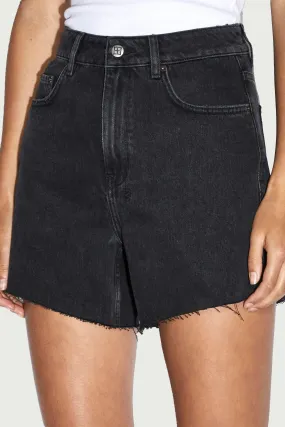HI LINE SHORT WASHED BLACK
