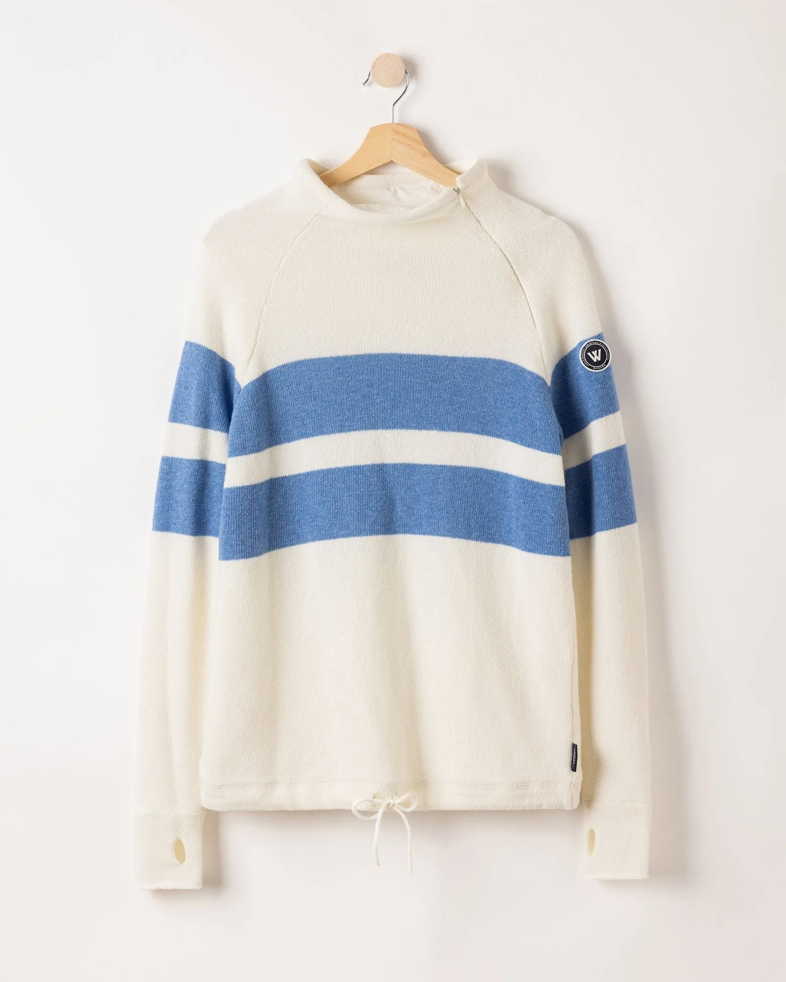 Holebrook Martina Windproof Sweater Off White/Oxford Blue