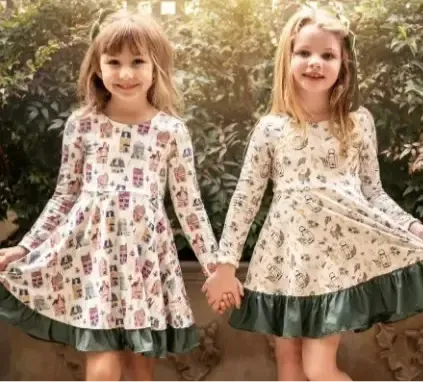 Holiday Village Printed Reversible Dress