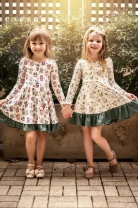 Holiday Village Printed Reversible Dress