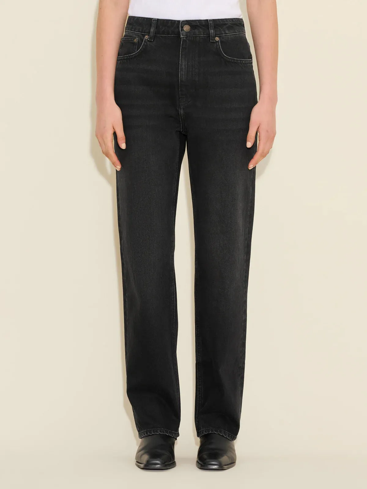 HOLZWEILER REGULAR JEANS BLACK WASHED