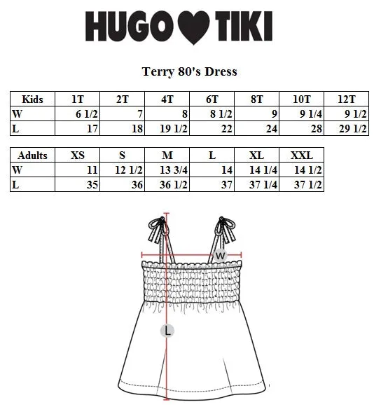 Hugo Loves Tiki Terry 80's Dress - Pink Ladybug