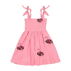 Hugo Loves Tiki Terry 80's Dress - Pink Ladybug